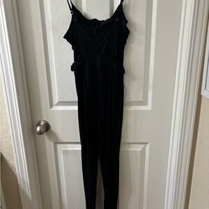 Celebrity Pink Black Spaghetti Strap Jumpsuit